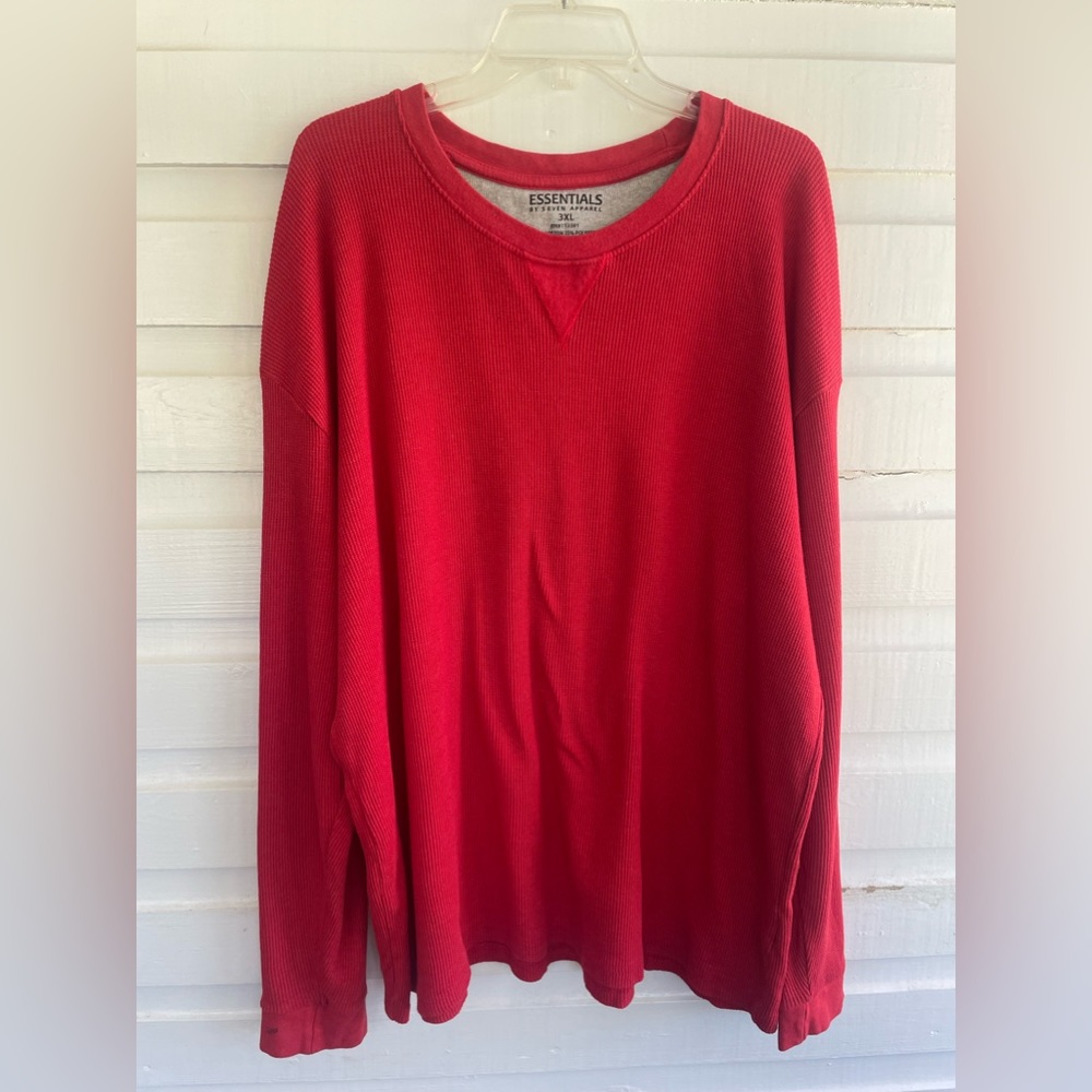 Essentials By Seven Apparel Men's Thermal Knit Top Size 3XL